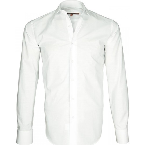 Vêtements Homme Chemises manches longues Andrew Mc Allister chemise tissu armure seven blanc Blanc