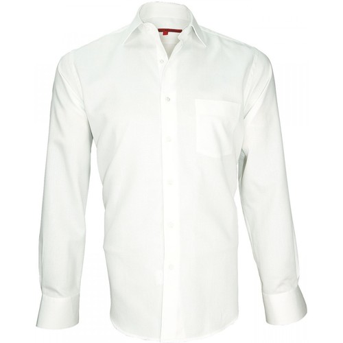 Vêtements Homme Chemises manches longues Chemise Casual Devon Orange chemise classique tradition blanc Blanc