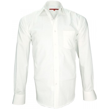 Vêtements Homme Chemises manches longues Chemisettes Mode Leaf Blanc chemise classique tradition blanc Blanc