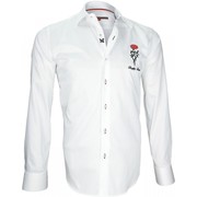 chemise brodee tweickenham blanc