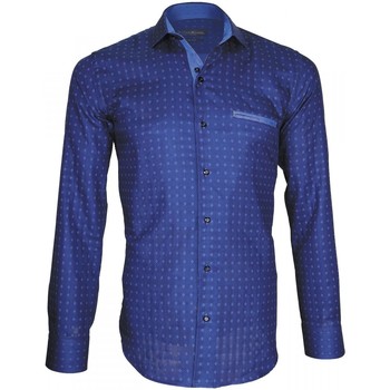 Vêtements Homme Chemises manches longues Emporio Balzani chemise mode tascoli bleu Bleu