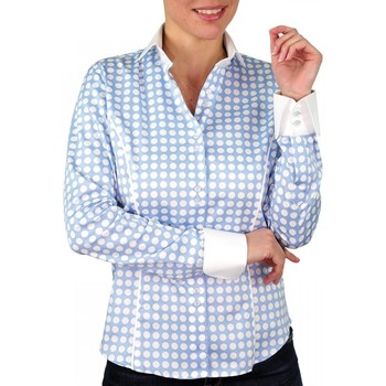 Vêtements Femme Chemises / Chemisiers Andrew Mc Allister chemise a pois dots bleu Bleu