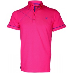 Vêtements Homme Polos manches courtes Andrew Mc Allister polo brode plymouth rose Rose
