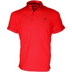 Vêtements Homme Polos manches courtes Andrew Mc Allister polo brode plymouth rouge Rouge