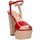 Chaussures Femme Sandales et Nu-pieds Emporio Di Parma 820 santal Femme Rouge Rouge