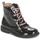 Chaussures Fille Boots Citrouille et Compagnie HEMANU Noir / Rose