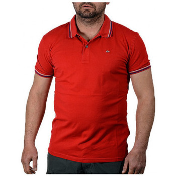 Vêtements Homme T-shirts & Polos Napapijri ELDIS STRIPEA Rouge