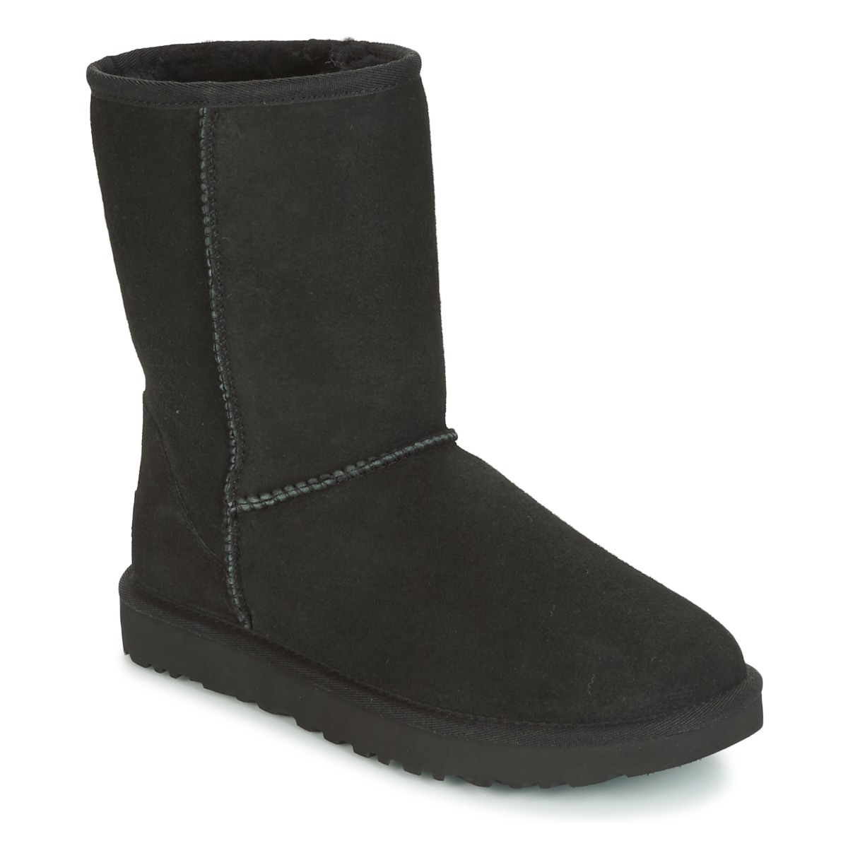Chaussures Femme Boots UGG sheepskin CLASSIC SHORT II Noir
