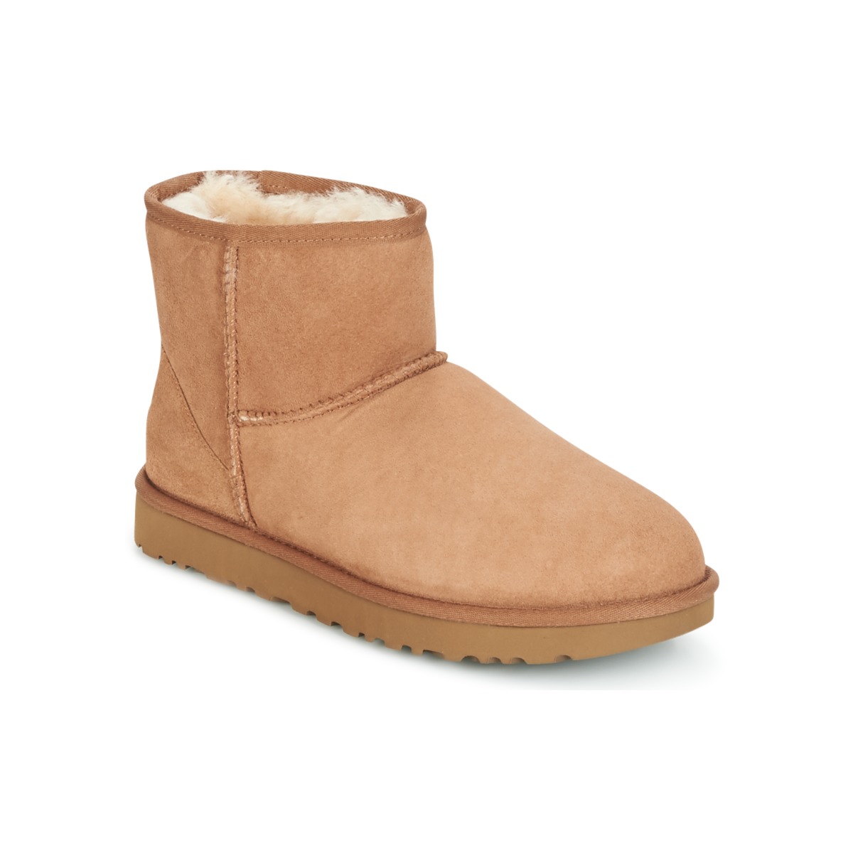 Chaussures Femme Boots Knit UGG CLASSIC MINI II Camel