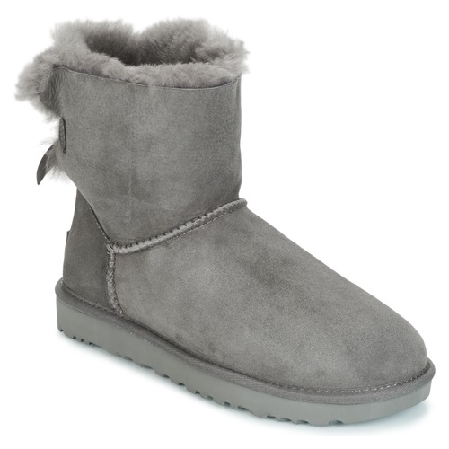 UGG MINI BAILEY BOW II Gris - Chaussures Boot Femme 201,80 €