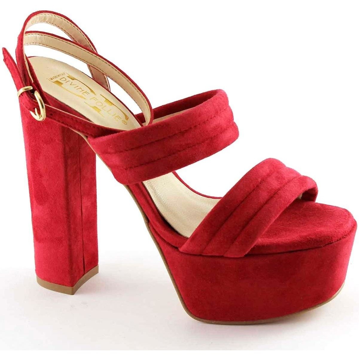 Chaussures Femme Sandales et Nu-pieds Divine Follie DIV-E17-8857-RO Rouge
