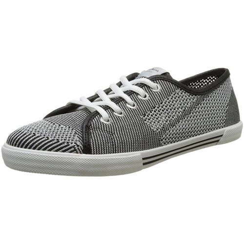 Chaussures Femme Baskets mode Pepe JEANS Goldie ABERLADY FISHNET METAL Gris