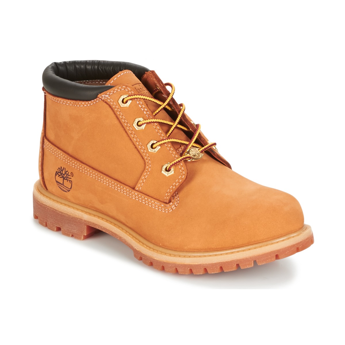 Chaussures Femme Bottines Timberland Nellie Chukka Double Wheat Nubuck with Black Collar