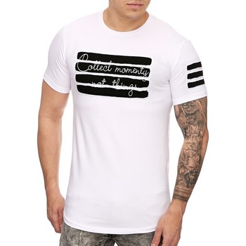 Vêtements Homme T-shirts & Polos Cabin T shirt homme asymétrique T shirt 935 blanc Blanc