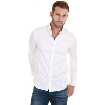 Vêtements Homme Chemises manches longues Joe Retro Chemise  Swan Blanc Homme Blanc