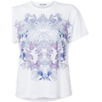 Vêtements Femme T-shirts & Polos Vero Moda T-Shirt Junior Femme Flora Blanc Blanc