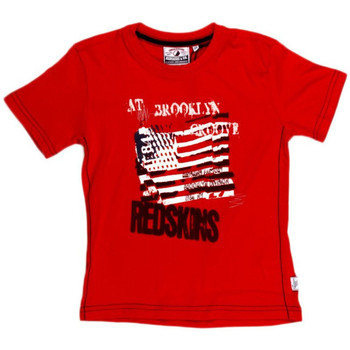 Vêtements Garçon Débardeurs / T-shirts sans manche Redskins T-Shirt GarÃ§on Barbla Rouge Rouge