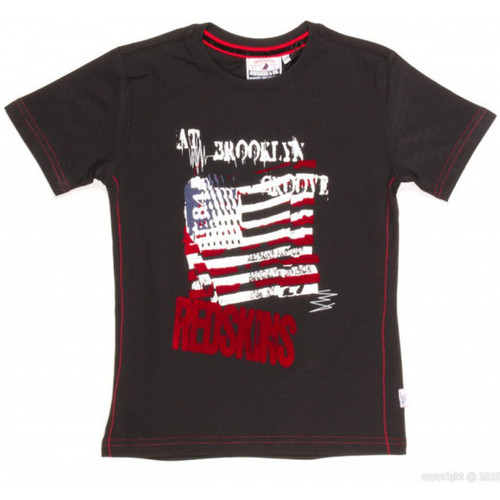 Vêtements Garçon Débardeurs / T-shirts sans manche Redskins T-Shirt GarÃ§on Barbla Noir Noir