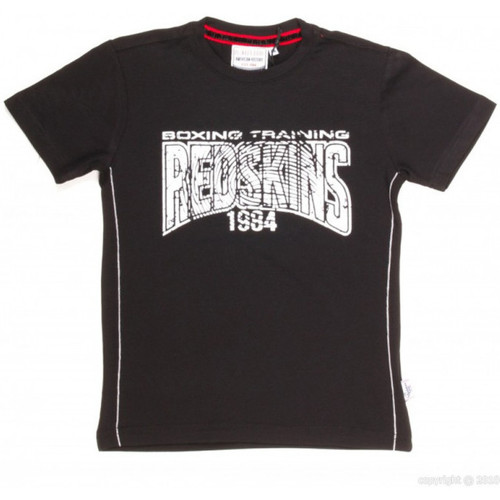 Vêtements Garçon Débardeurs / T-shirts sans manche Redskins T-Shirt Garçon Boscal Noir/Blanc Noir