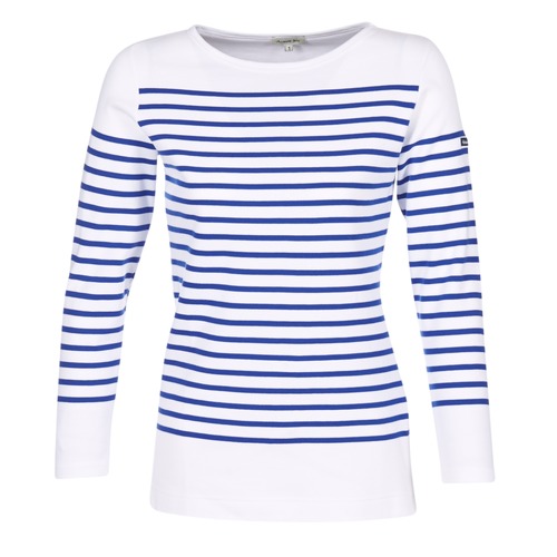 Vêtements Femme T-shirts Bixby manches longues Armor Lux AMIRAL Blanc / Bleu