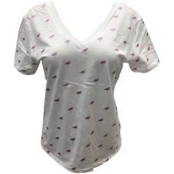 Vêtements Femme T-shirts manches courtes Dress Code Tee Shirt Zinka Blanc Signe Rose KT107 Blanc