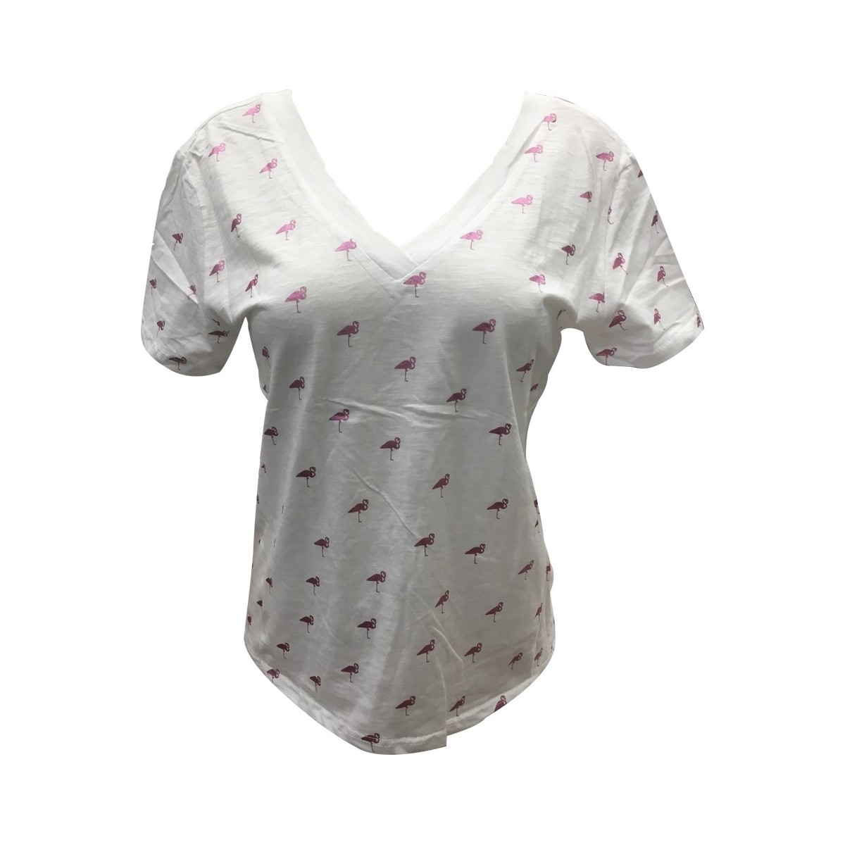 Vêtements Femme T-shirts manches courtes Dress Code Tee Shirt Zinka Blanc Signe Rose KT107 Blanc