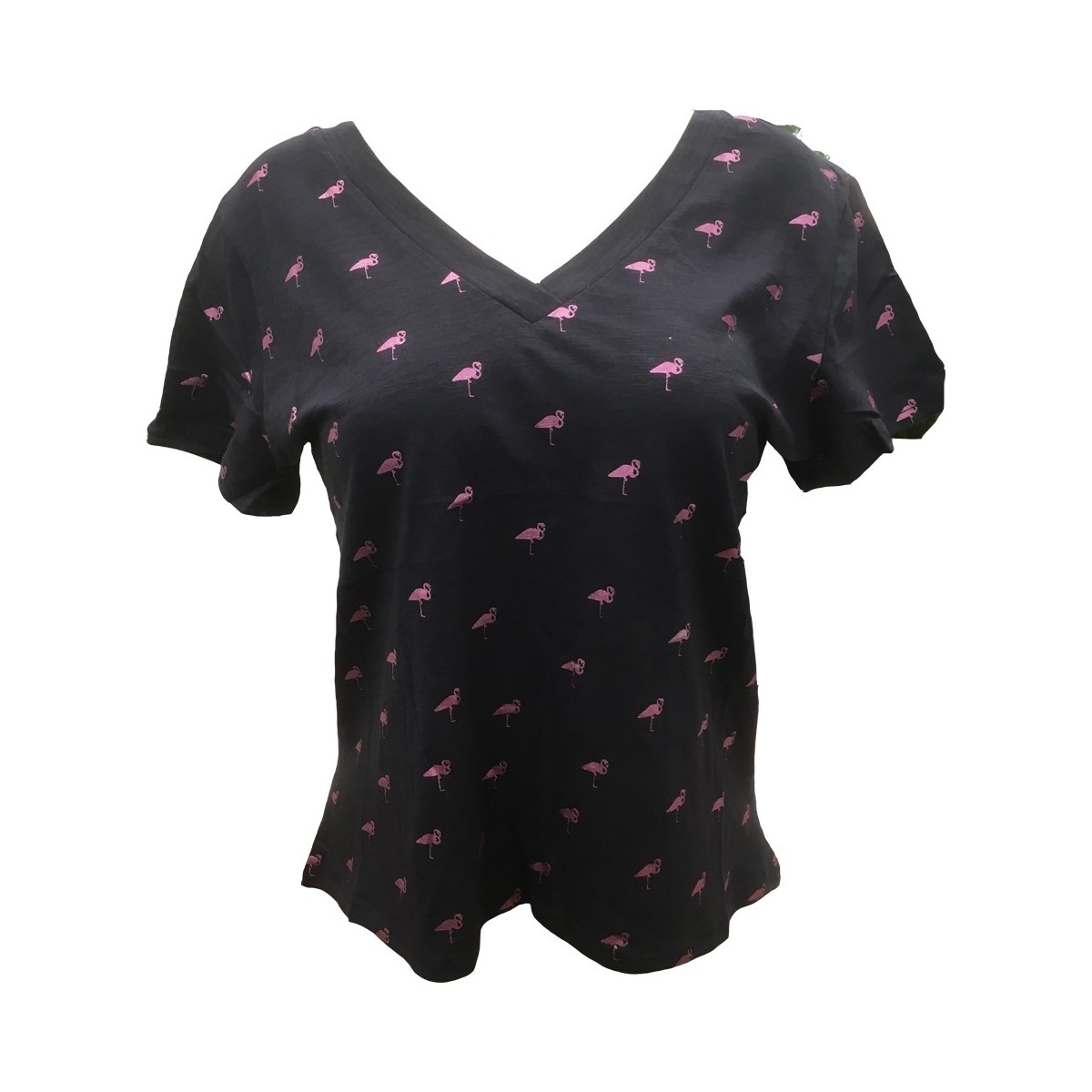 Vêtements Femme T-shirts manches courtes Dress Code Tee Shirt Zinka Marine signe rose KT107 Bleu