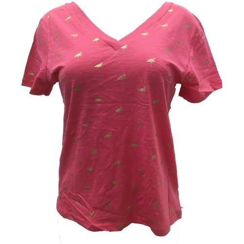 Vêtements Femme T-shirts manches courtes Dress Code Tee Shirt Zinka Rose signe or KT107 Rose