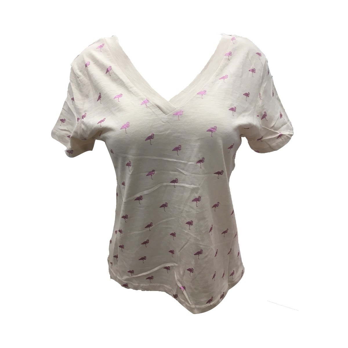 Vêtements Femme T-shirts manches courtes Dress Code Tee Shirt Zinka Beige signe Rose KT107 Beige