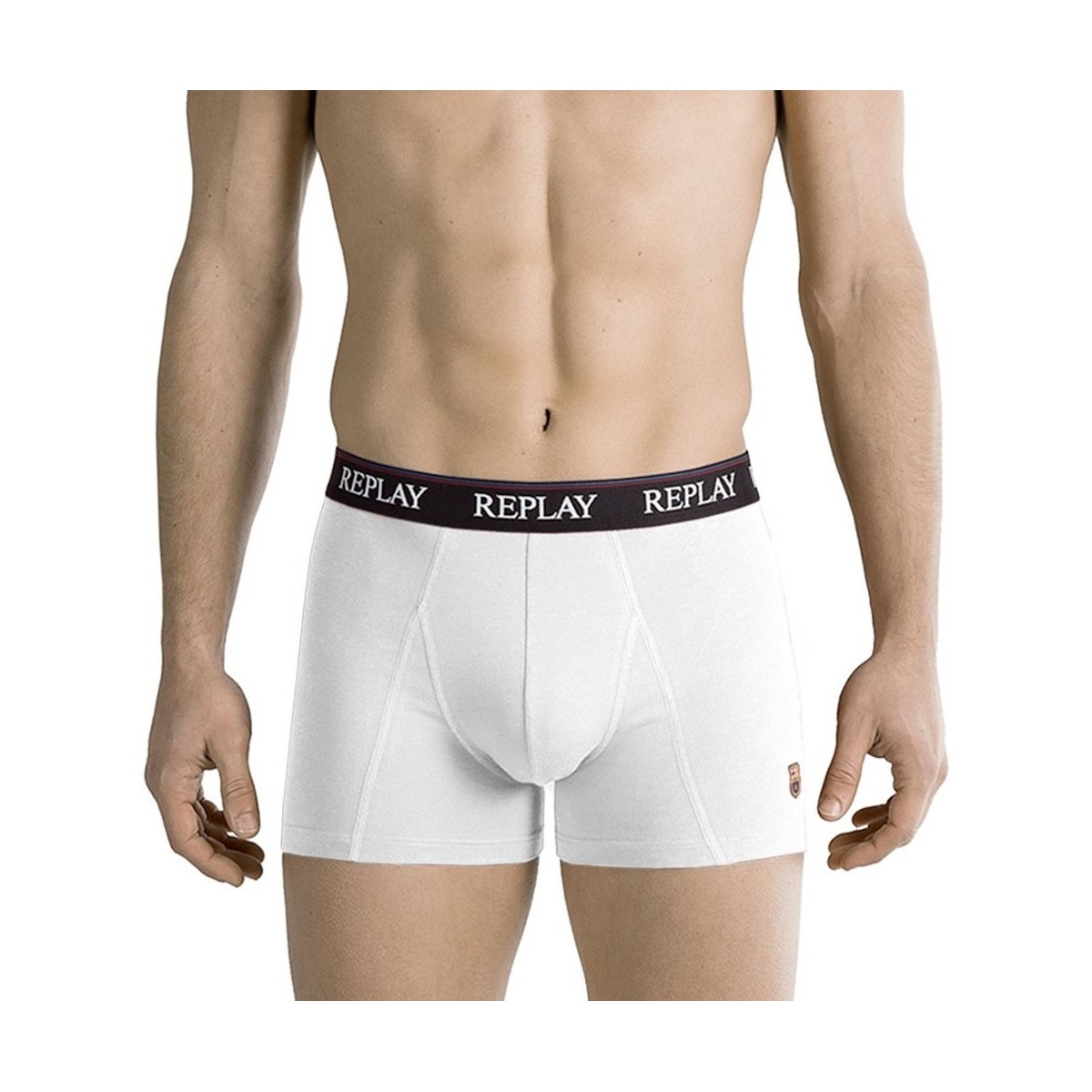 Sous-vêtements Homme Boxers Replay Boxer Homme Coton UNI Blanc FC BARCELONE Blanc