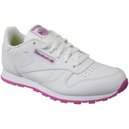 Chaussures Fille Fitness / Training Reebok Sport Classic Leather Blanc