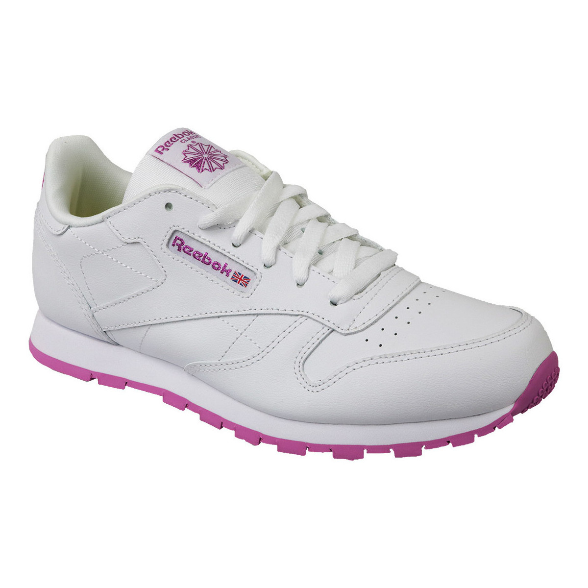 Chaussures Fille Fitness / Training Reebok Sport Classic Leather Blanc