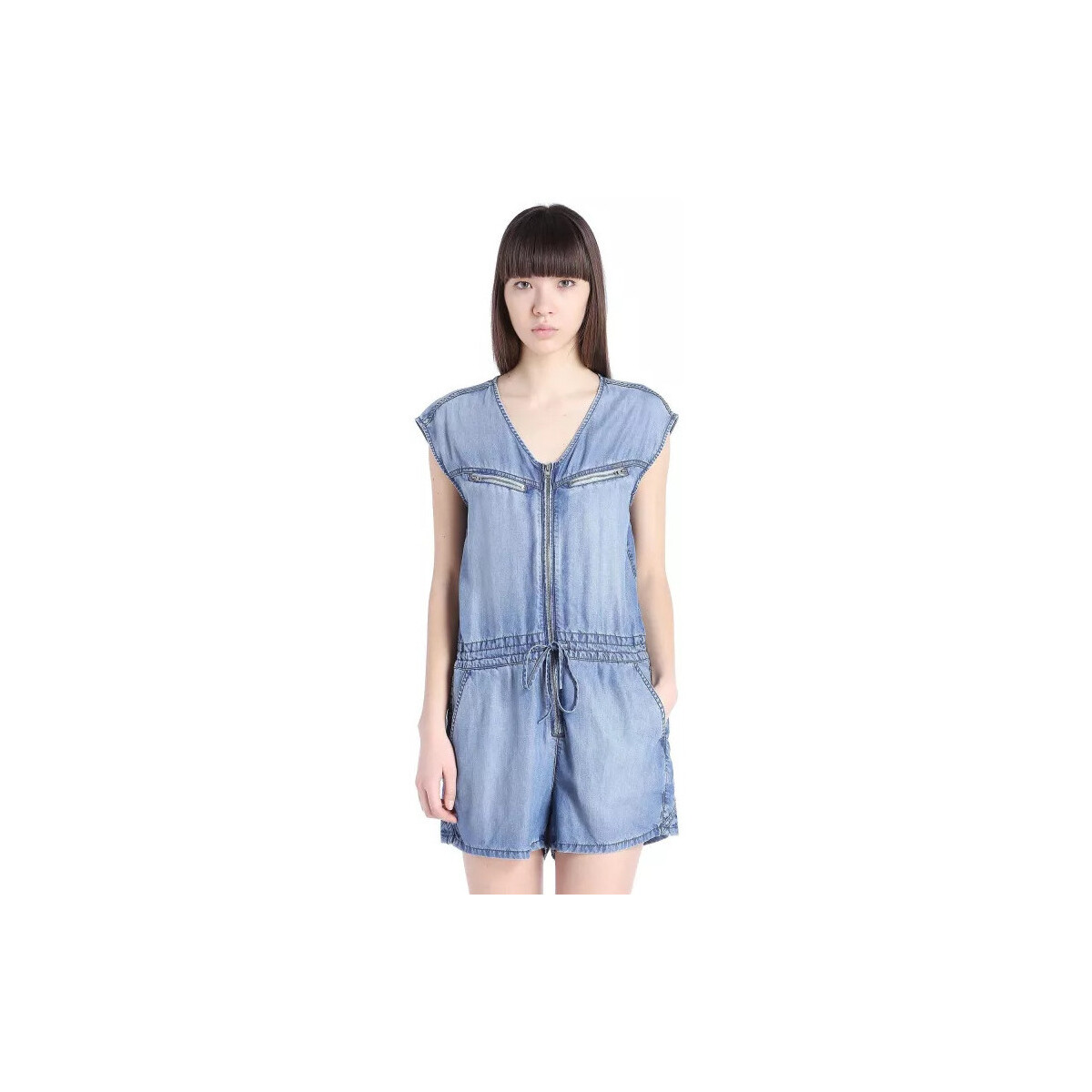 Vêtements Femme Combinaisons / Salopettes Diesel Combishort  De-Venia 01 Bleu