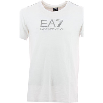 Vêtements Homme T-shirts & Polos loose fitting trousers emporio armani trousers Tee-shirt Blanc