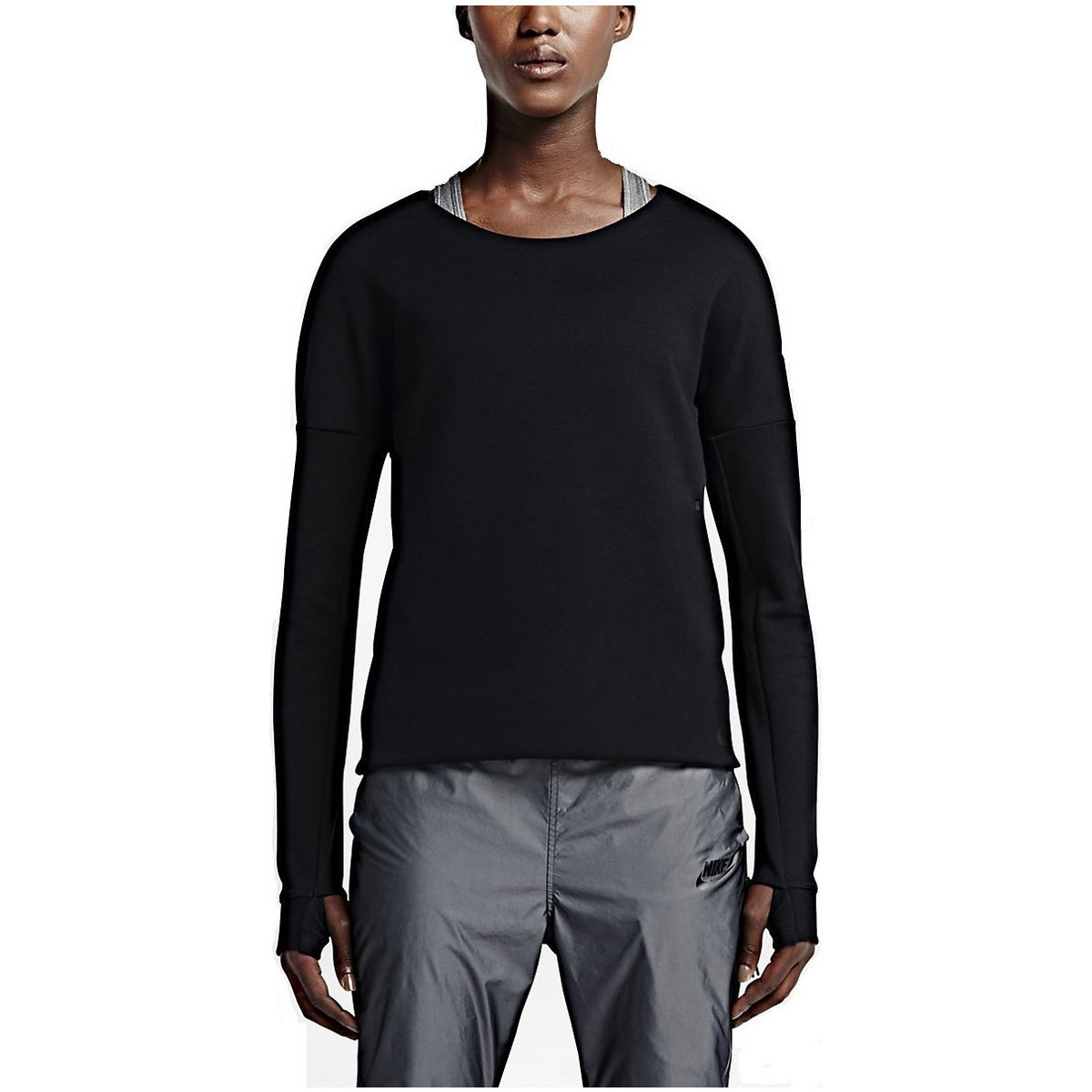 Vêtements Femme Sweats Nike Tech Fleece Crew Noir