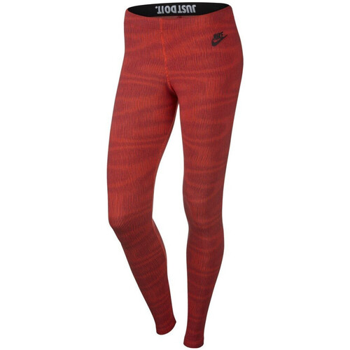 VêDenim Femme Leggings Nike Leg-A-See Printed Rouge