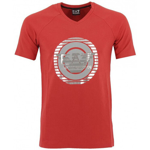 Vêtements Homme T-shirts & Polos Ea7 Emporio Armani trainers Tee-shirt Rouge