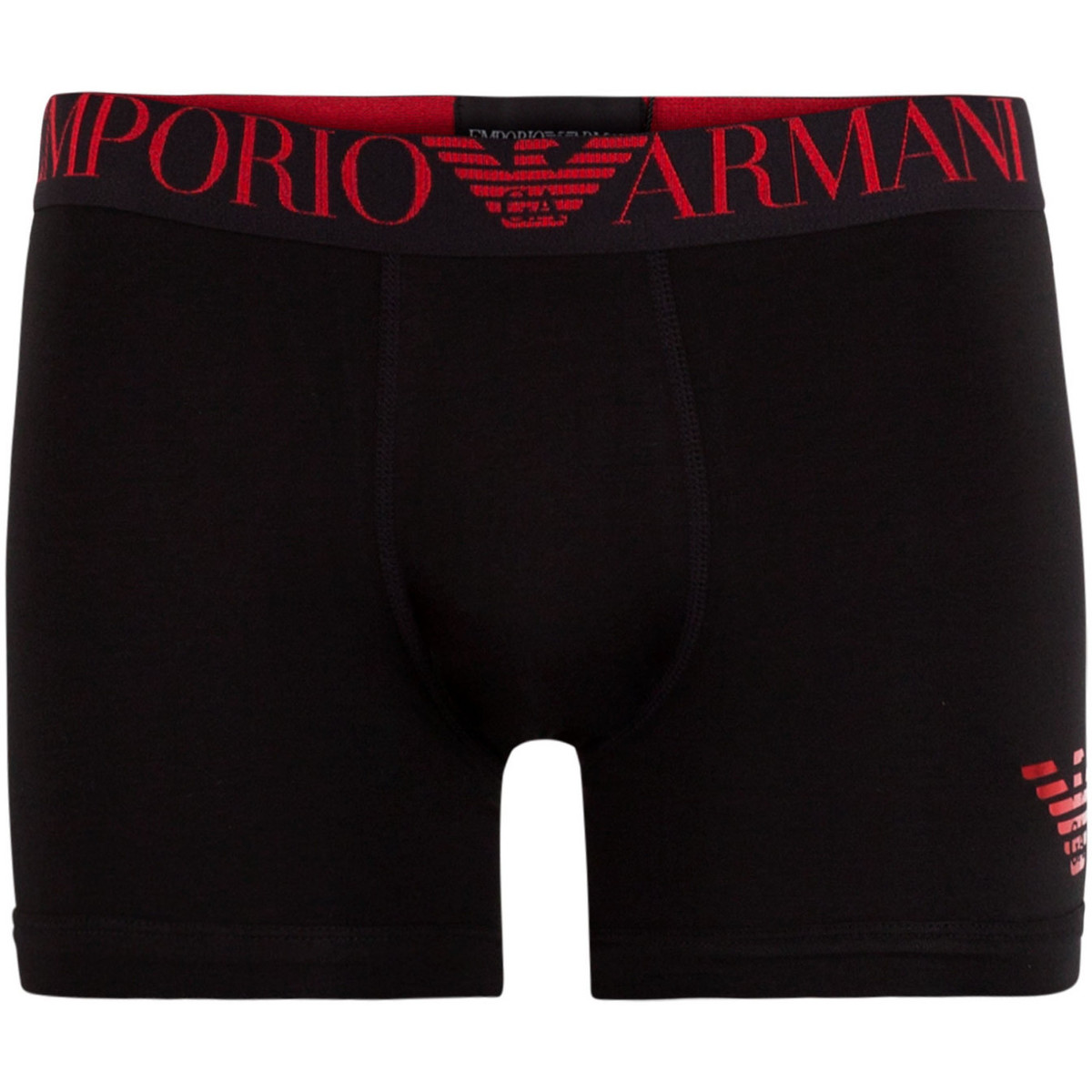 Sous-vêtements Homme Boxers Emporio Armani EVA embroidered zip through funnel neck lounge sweatshirt in navy Boxer Noir