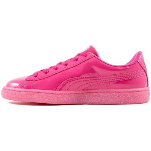 Chaussures Fille Baskets basses Puma Patent Iced Glitter Junior - 362461- Rose