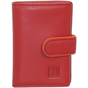 Hexagona Petit porte-cartes  cuir ref_xga40922 rouge Rouge