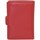 Sacs Femme Portefeuilles Hexagona Petit porte-cartes  cuir ref_xga40922 rouge Rouge