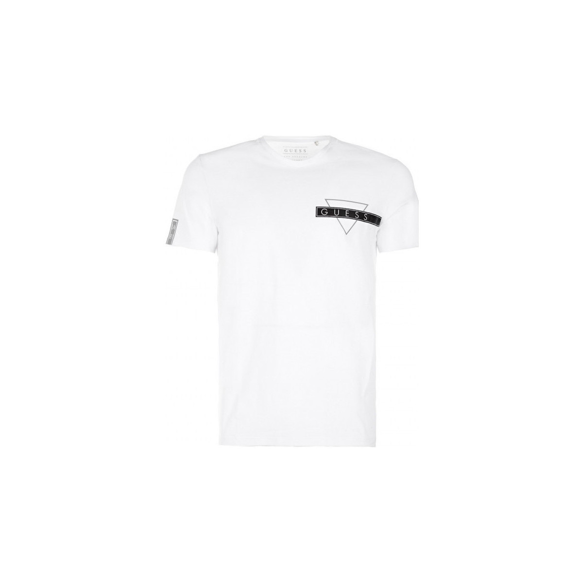 Vêtements Homme Polos manches courtes Guess T-Shirt Homme Blanc Blanc
