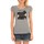 Vêtements Femme T-shirts manches courtes LuluCastagnette T-Shirt print Liss Rayure Gris Gris