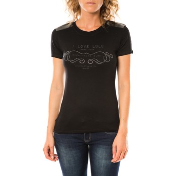 Vêtements Femme T-shirts manches courtes LuluCastagnette T-shirt Funk Noir Noir