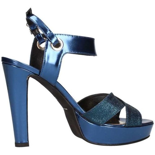 Emporio Di Parma 628 santal Femme bleu Bleu - Chaussures Sandale Femme  96,75 €