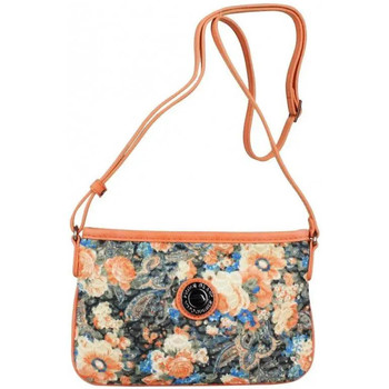 Sacs Femme Agatha Ruiz de l Patrick Blanc Mini sac pochette plat  motif floral et effet or Multicolore