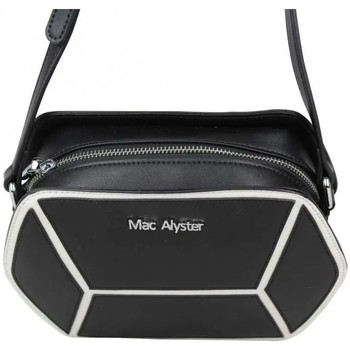 Mac Alyster Sac hexagonal cuir  A50-504F Noir Blanc Multicolore