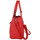 Sacs Femme Sacs porté main Fuchsia Sac déstructure effet perforé lézard  F9672 Rouge