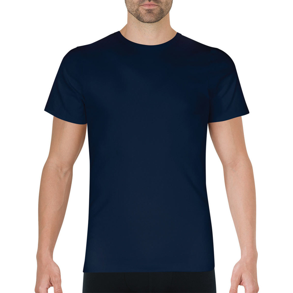 Vêtements Homme T-SHIRT MAXI PATCH TEDDY Tee-shirt col rond Pur coton Premium Bleu