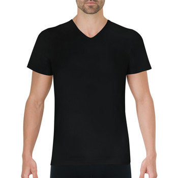 Vêtements Homme glitch-print denim jacket Eminence Tee-shirt col V Pur coton Premium Noir